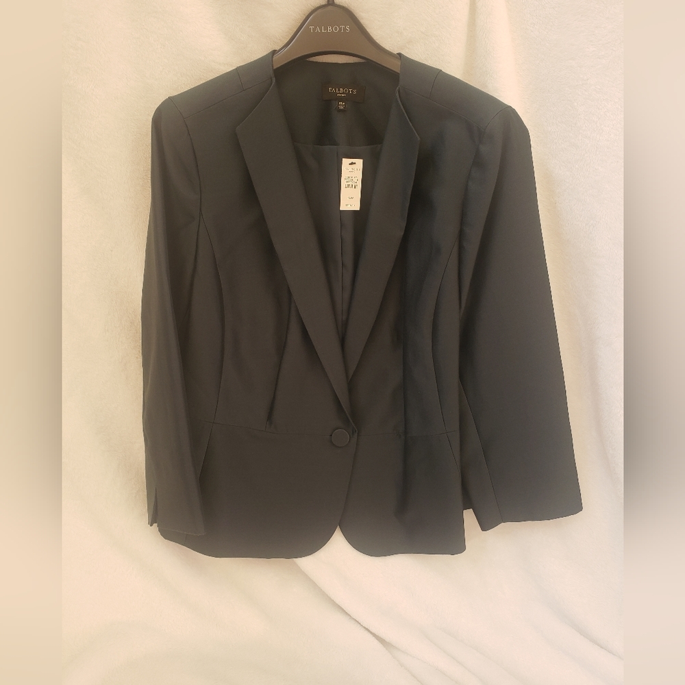 Talbots green blazer